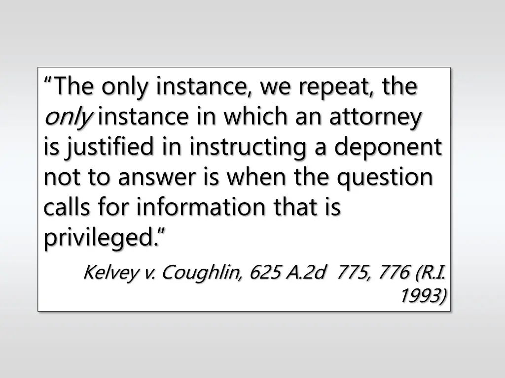 the only instance we repeat the only instance