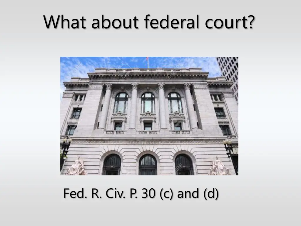 what about federal court