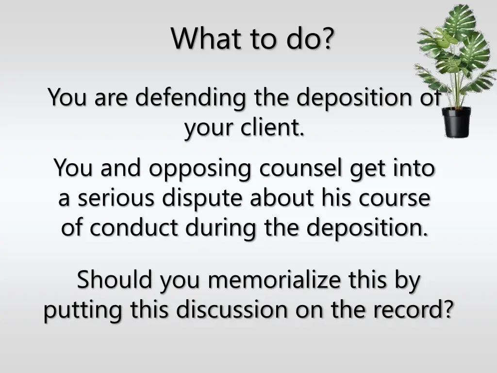 what to do 3