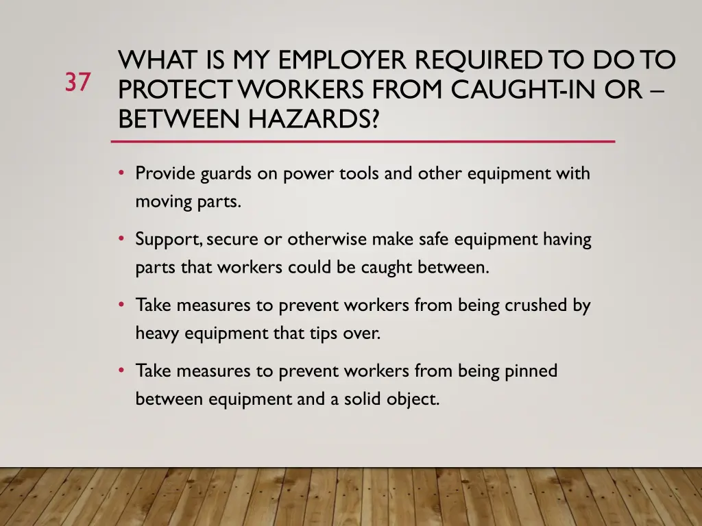 what is my employer required to do to protect