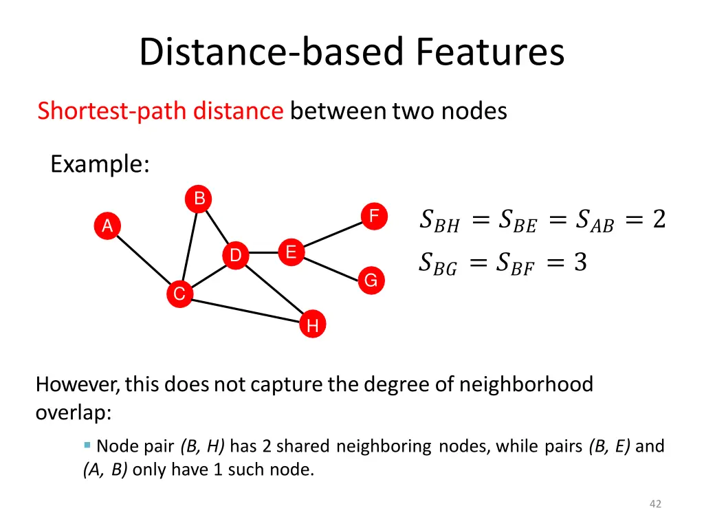 distance based features