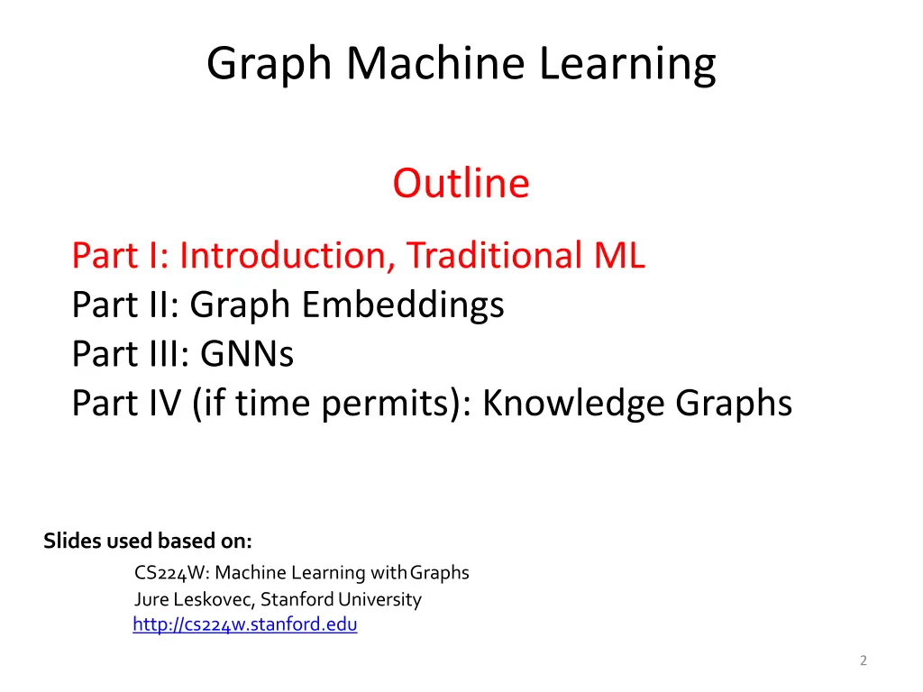 graph machine learning