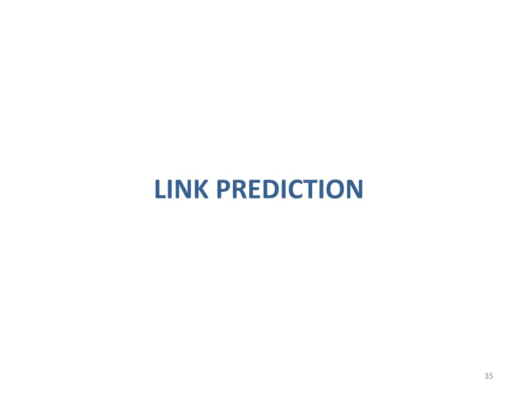 link prediction