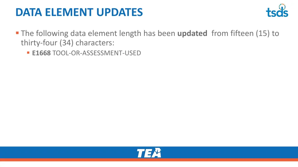 data element updates