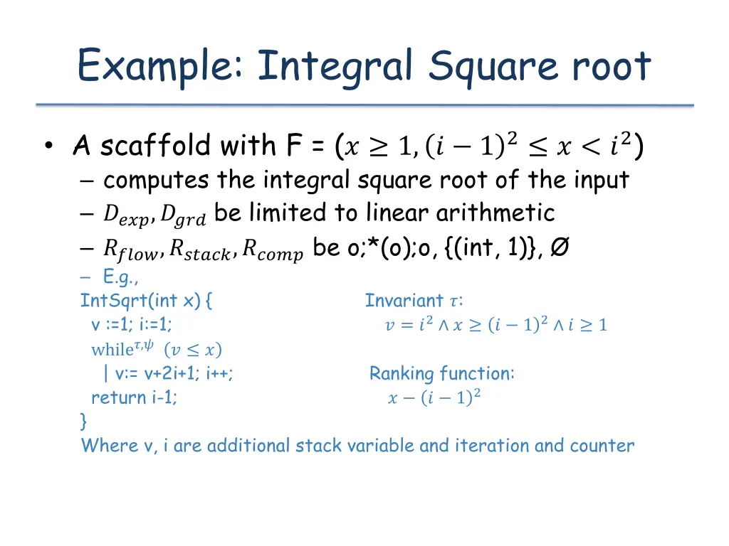 example integral square root