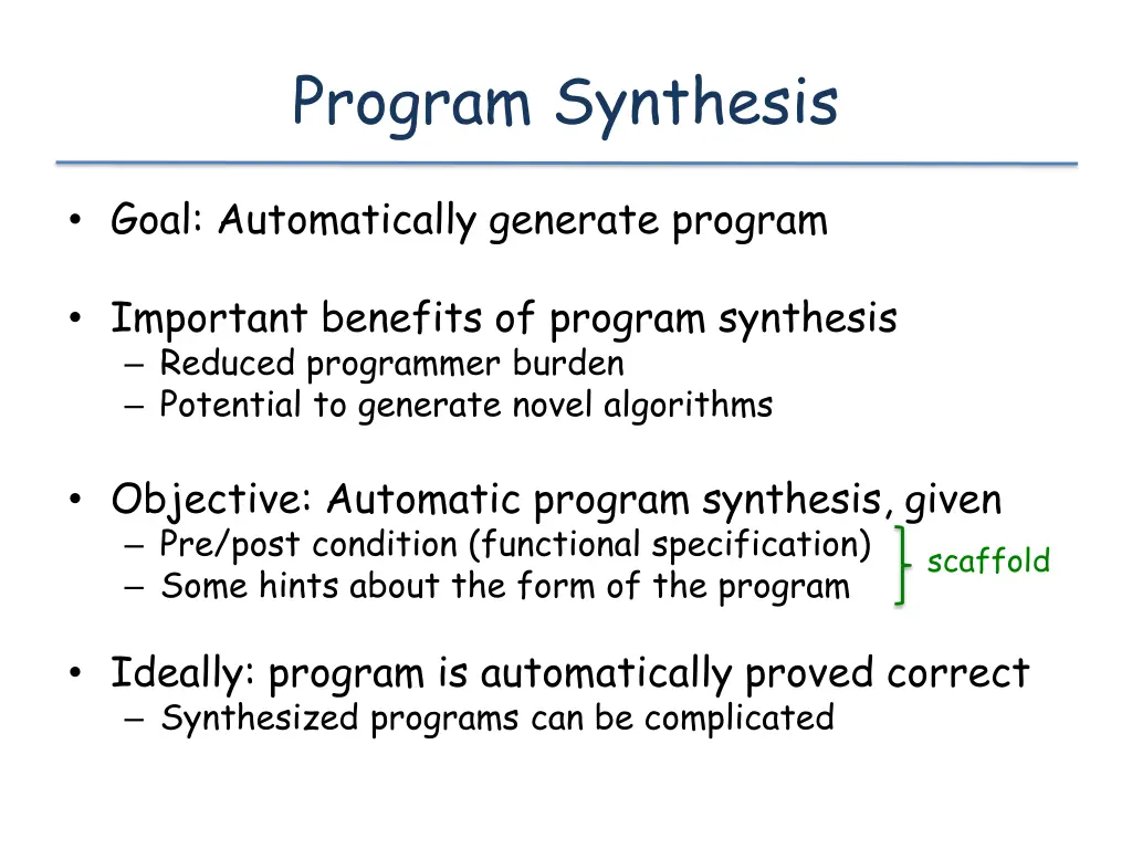 program synthesis