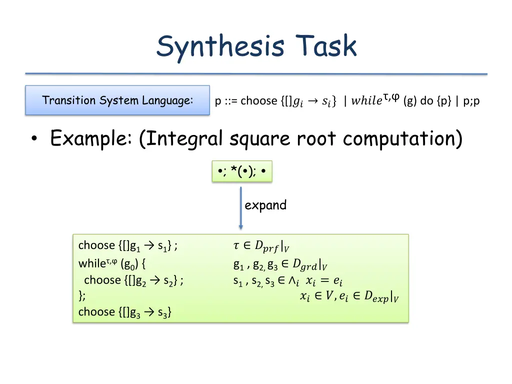 synthesis task 1