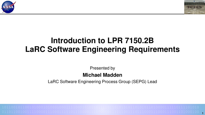 introduction to lpr 7150 2b larc software