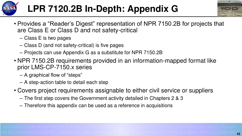 lpr 7120 2b in depth appendix g