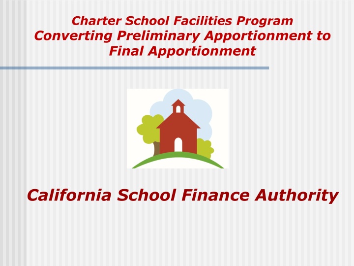 charter school facilities program converting
