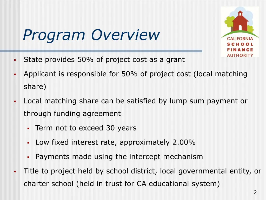 program overview