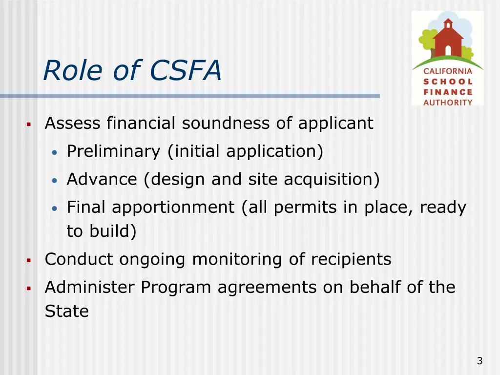 role of csfa