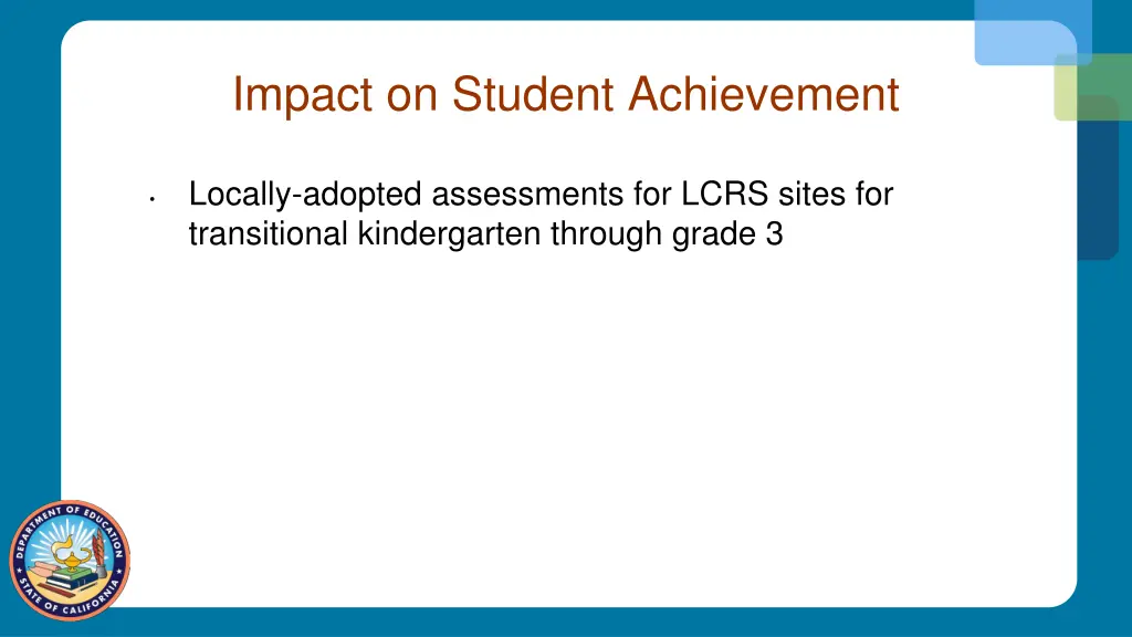 impact on student achievement