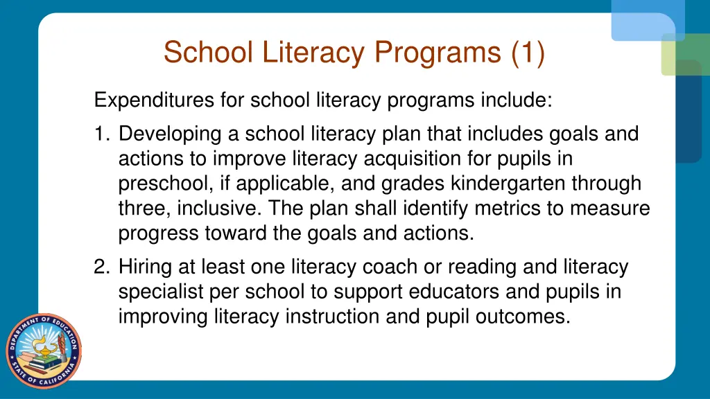 school literacy programs 1