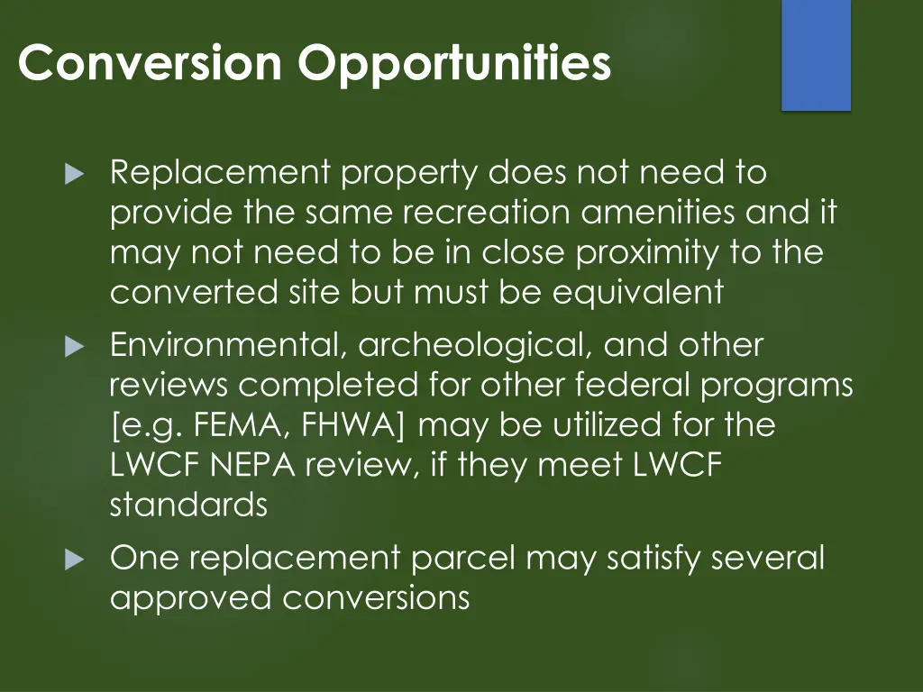 conversion opportunities