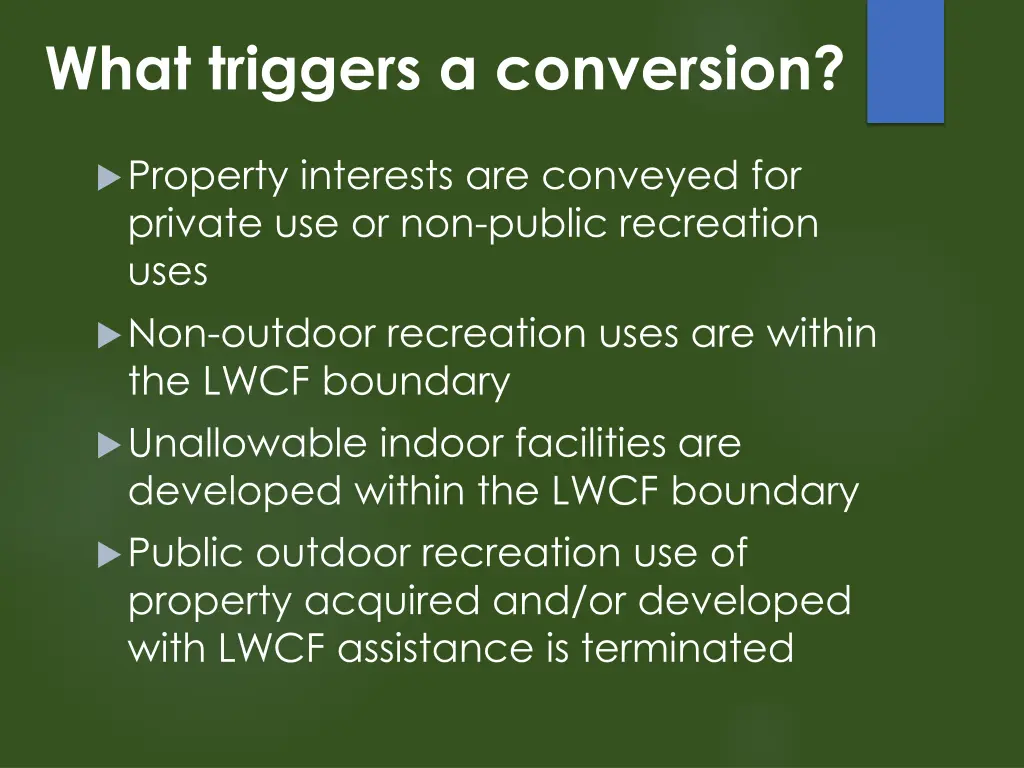 what triggers a conversion