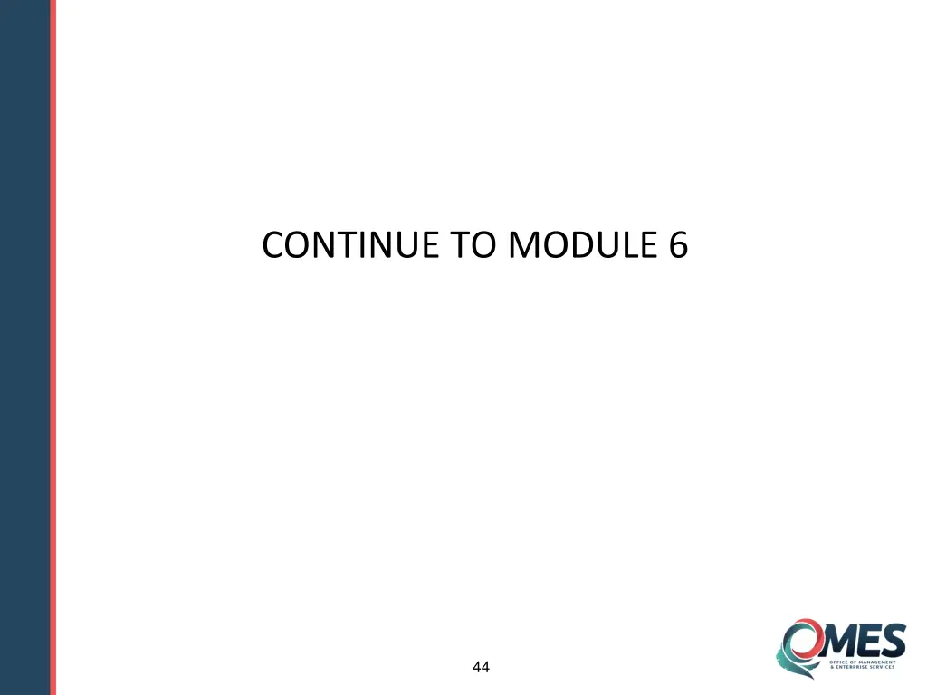 continue to module 6