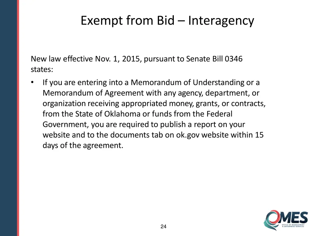 exempt from bid interagency 1