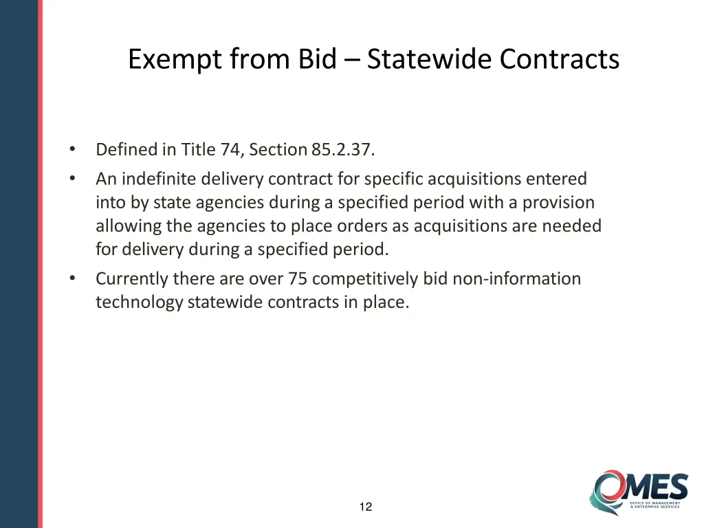 exempt from bid statewide contracts 2