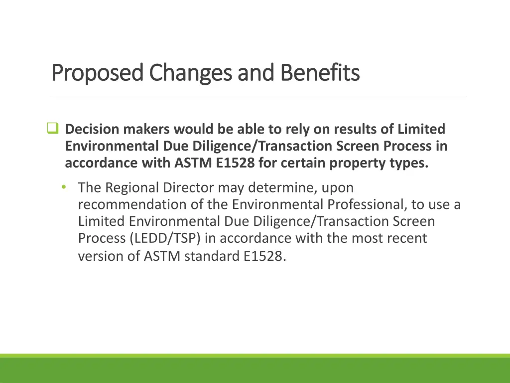 proposed changes and benefits proposed changes 2