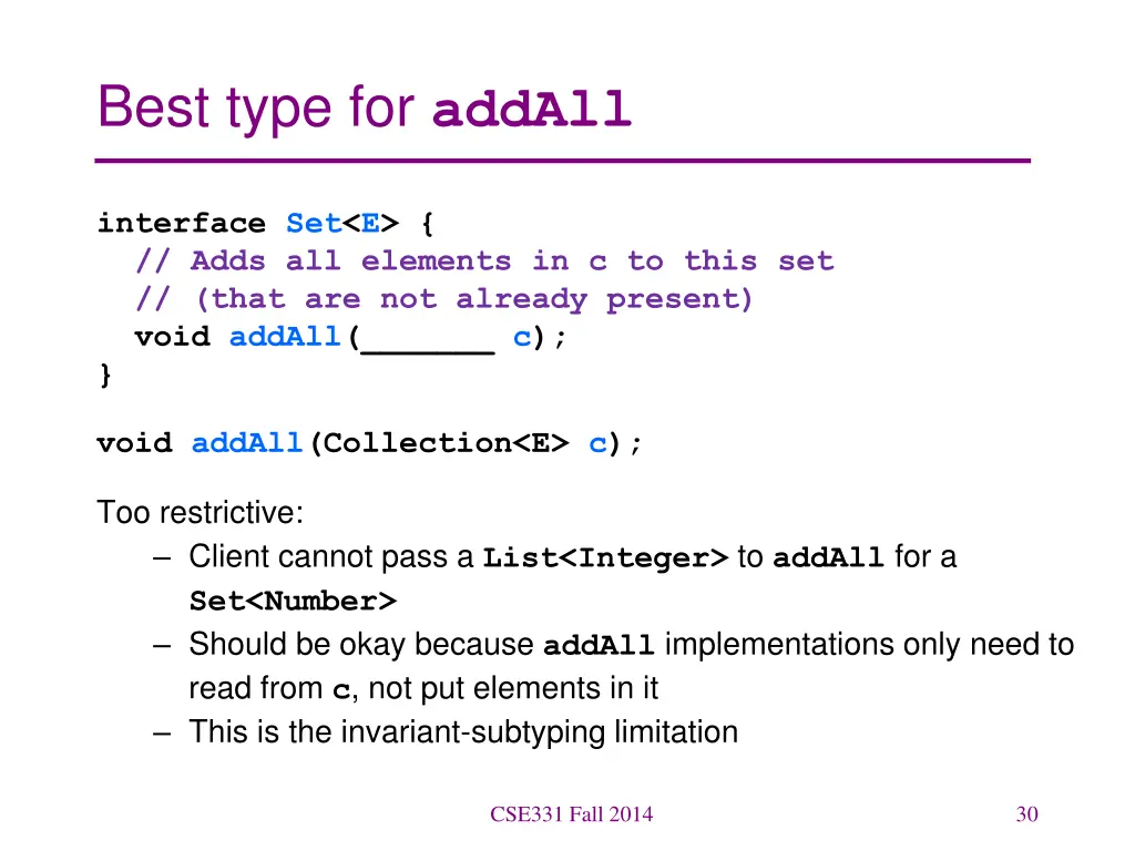 best type for addall 2