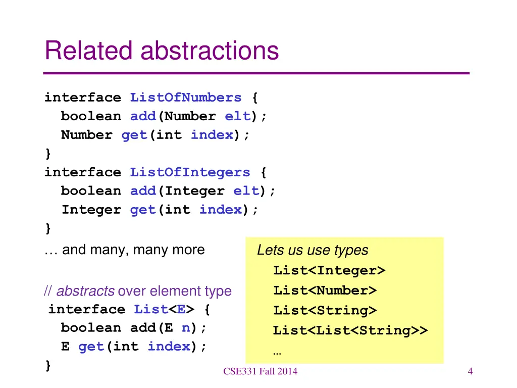 related abstractions