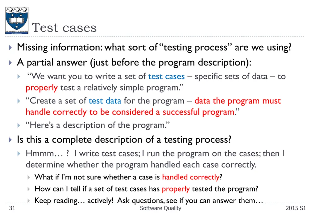 test cases