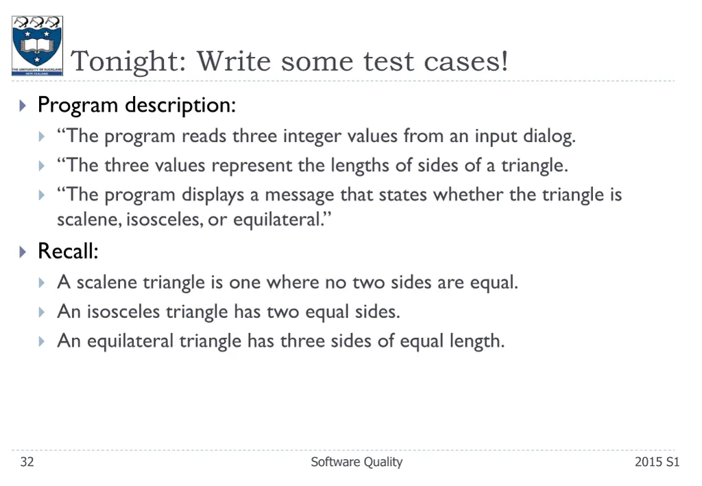 tonight write some test cases