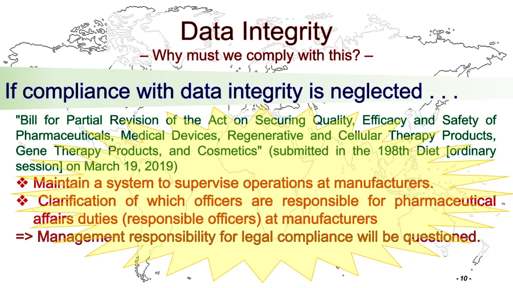 data integrity why must we comply with this 7