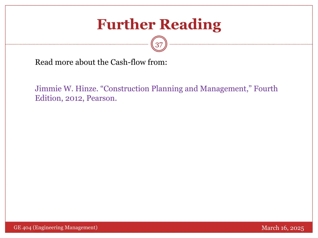 further reading