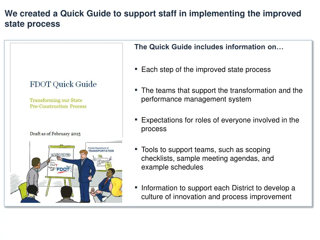 we created a quick guide to support staff
