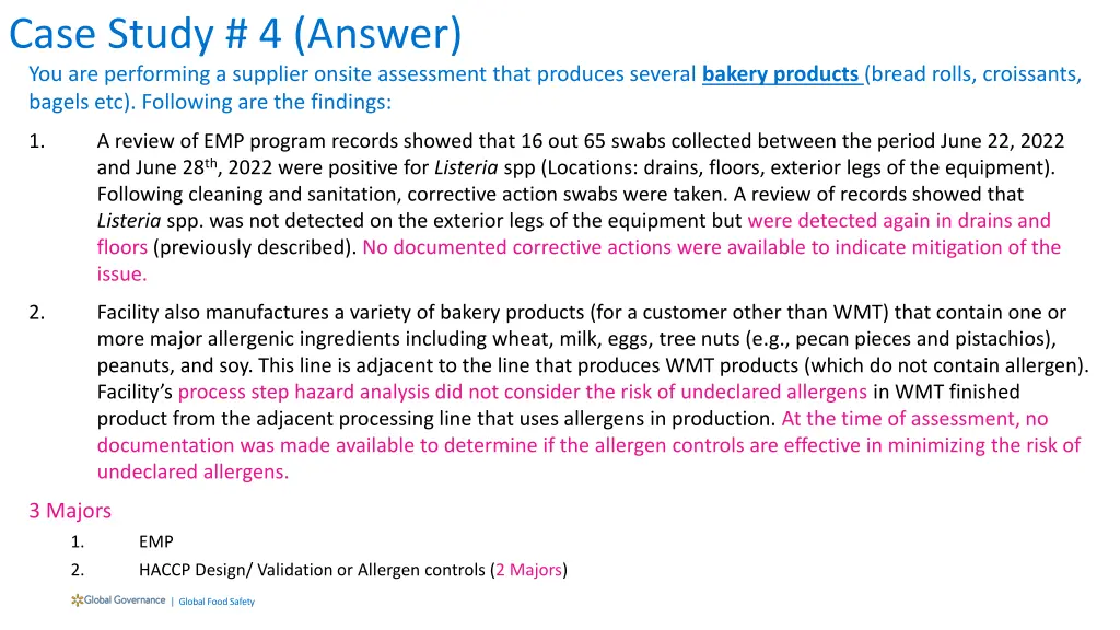 case study 4 answer you are performing a supplier