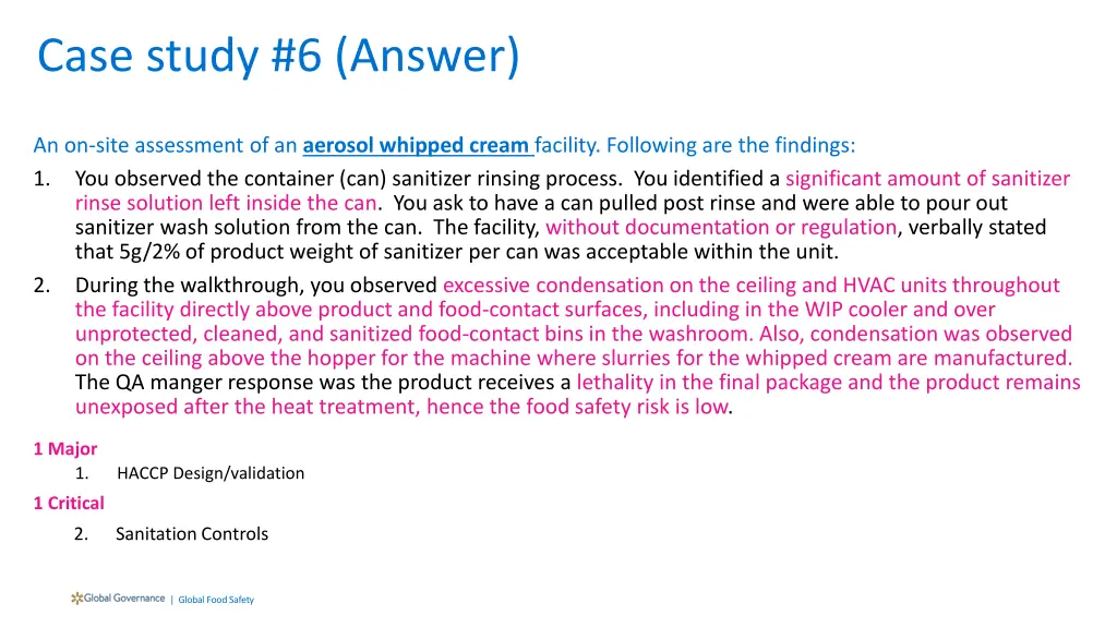 case study 6 answer