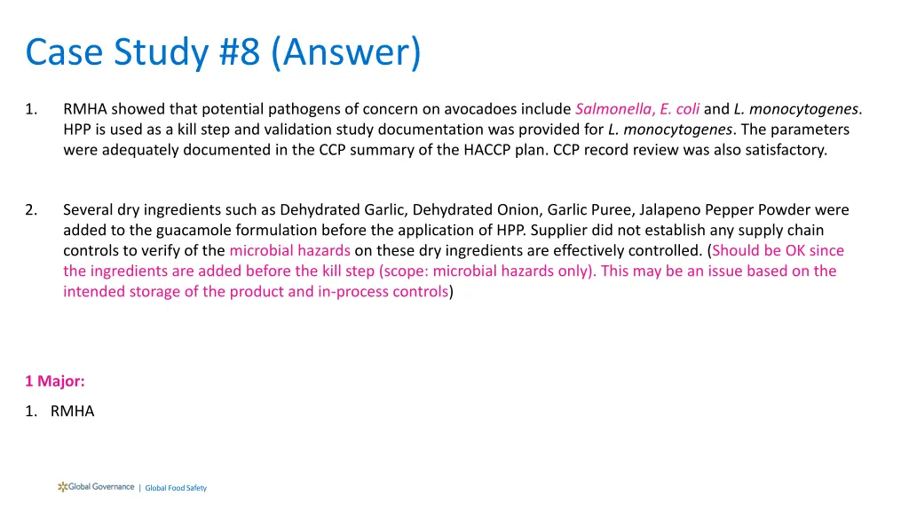 case study 8 answer