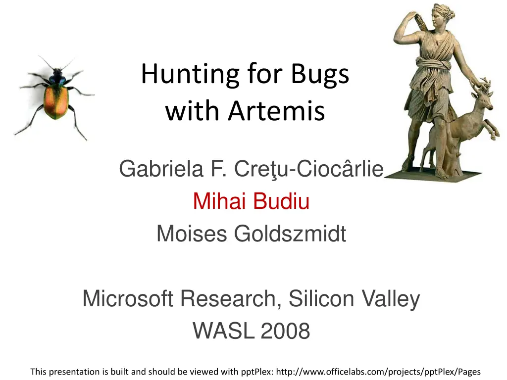 hunting for bugs with artemis