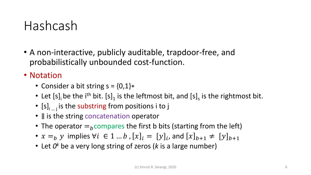 hashcash 1