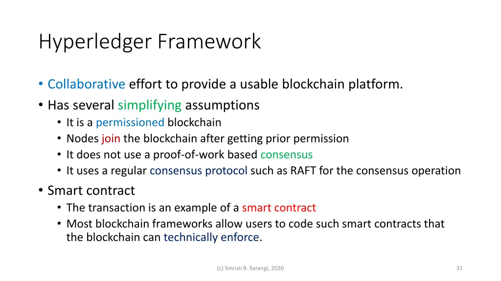 hyperledger framework