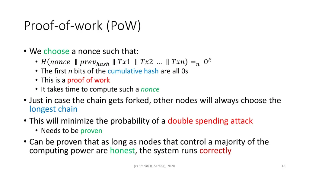 proof of work pow