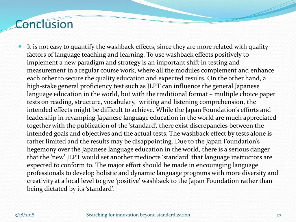 conclusion