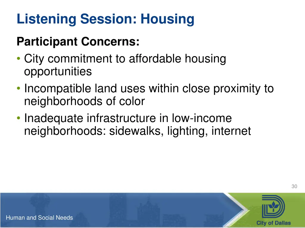 listening session housing