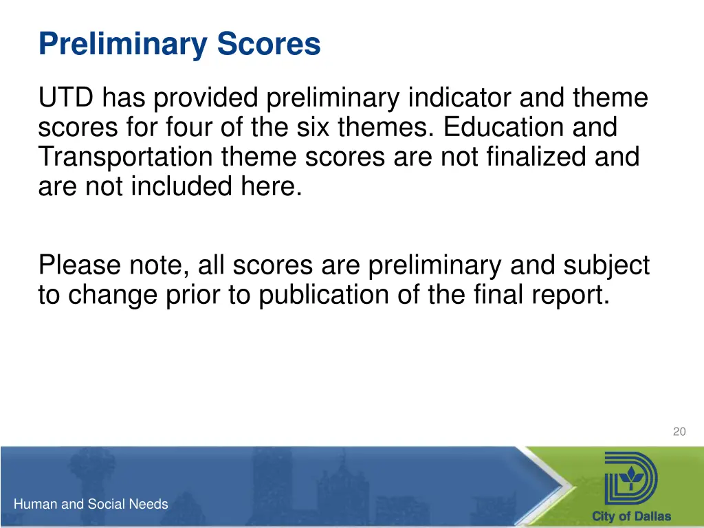 preliminary scores