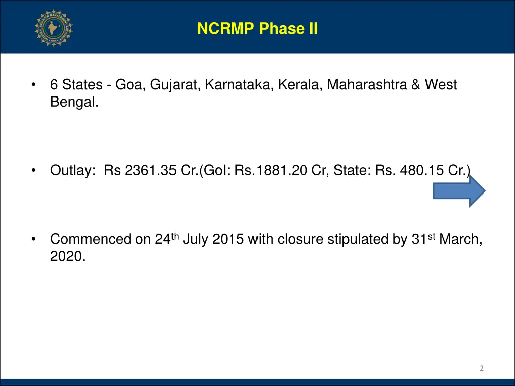 ncrmp phase ii