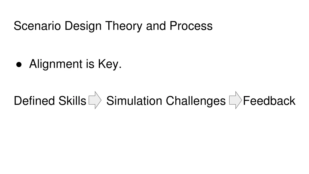 scenario design theory and process
