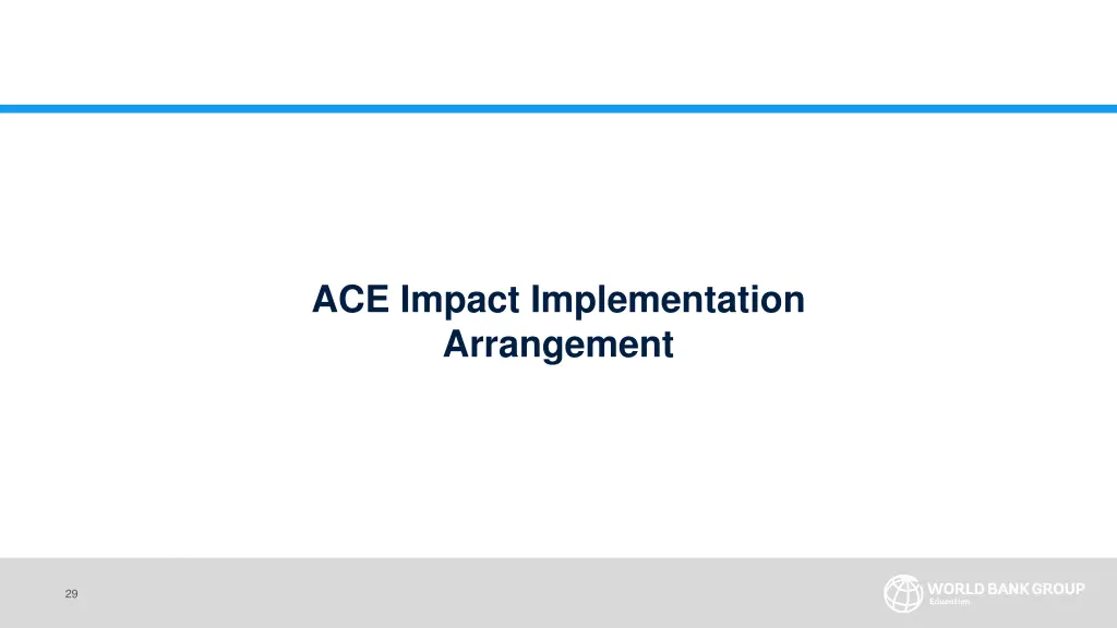 ace impact implementation arrangement
