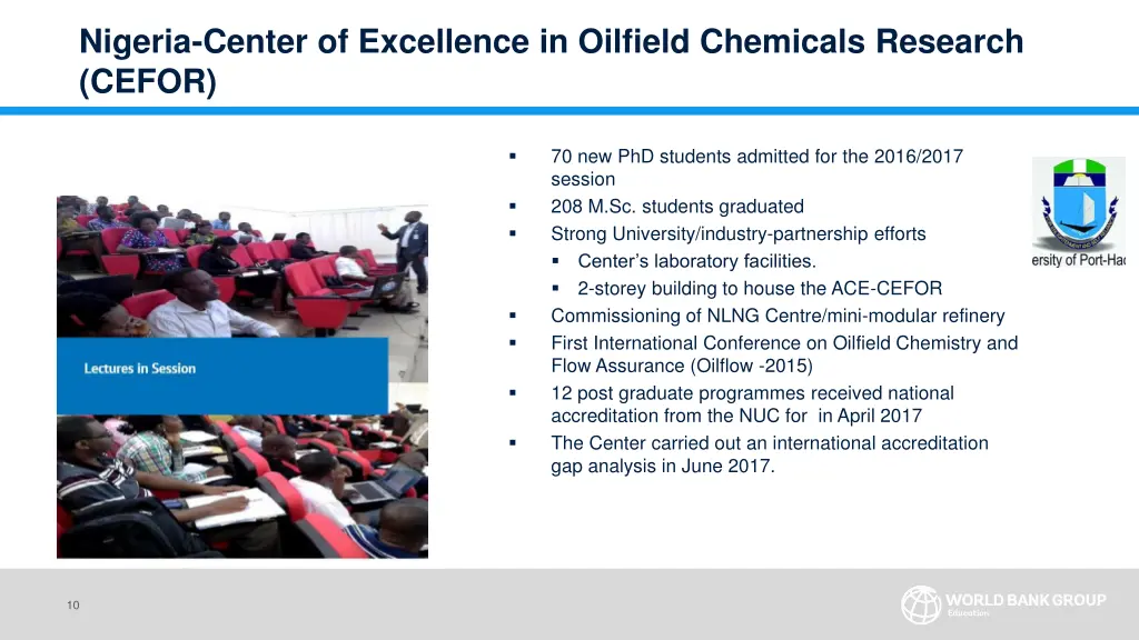 nigeria center of excellence in oilfield