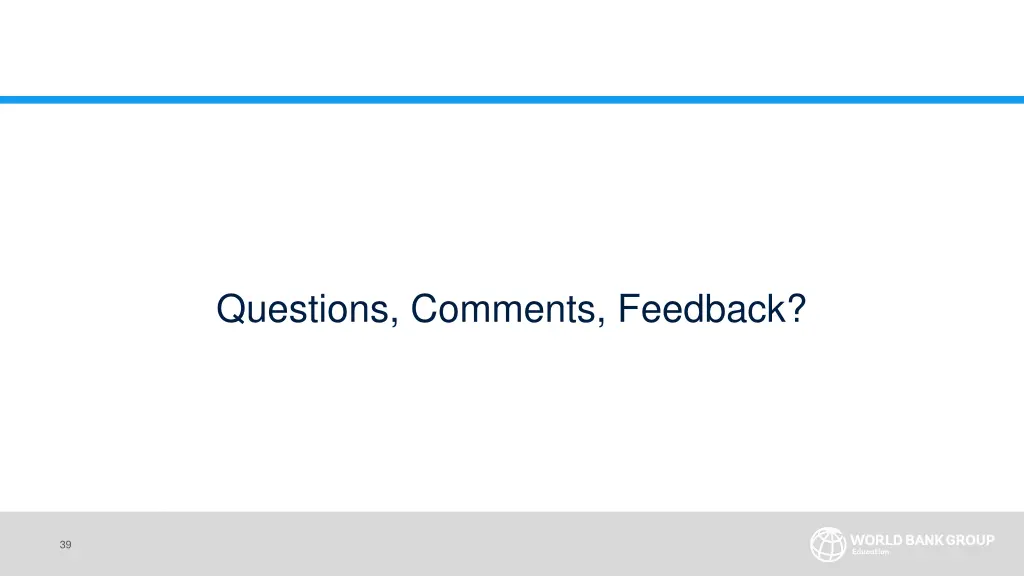 questions comments feedback