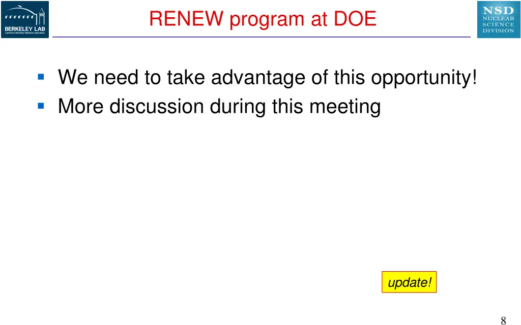 renew program at doe