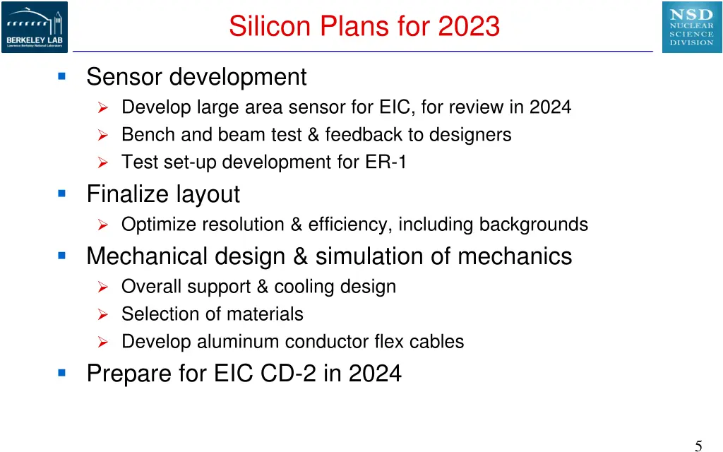 silicon plans for 2023