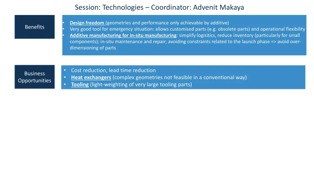 session technologies coordinator advenit makaya