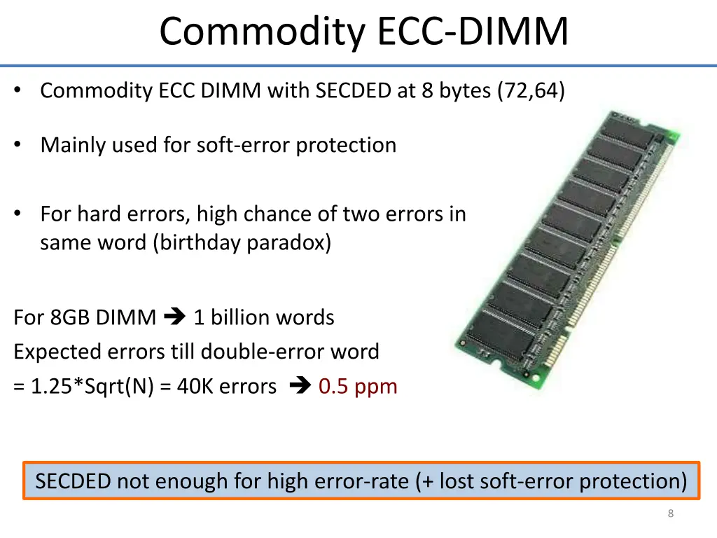 commodity ecc dimm